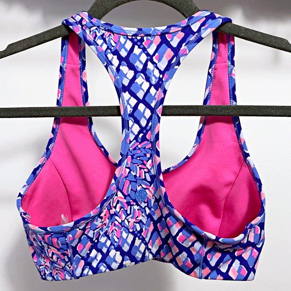 Lilly Pulitzer Luxletic Teegan Sports Bra in Toe In - Picture 4 of 7